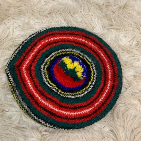 Archie Brown and Son Accessories - Tartan Hat Vintage Wool Royal Stewart Tam Pom Pom Archie Brown and Son Scotland